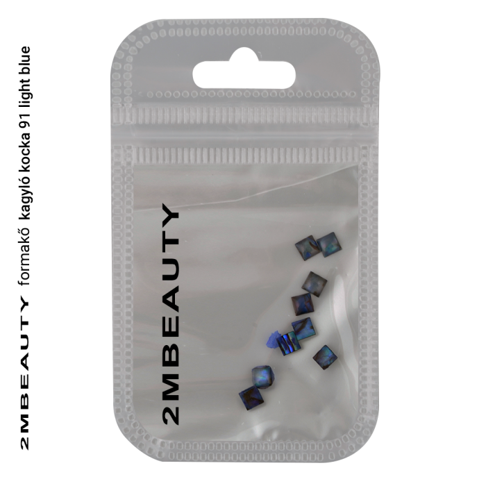 Oblikovane školjke romboide 91 light blue