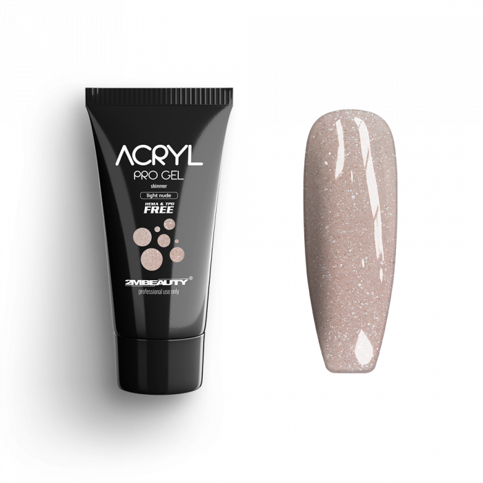 Acryl Pro Gel Shimmer Light Nude - HEMA & TPO Free