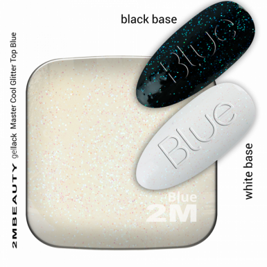 MASTER COOL GLITTER TOP BLUE