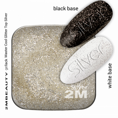 MASTER COOL GLITTER TOP SILVER