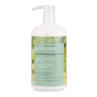 Cuccio Pedicure extended massage lotion shea butter and tuscan grapeseed