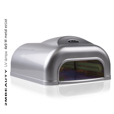 UV Lampa 4x9 w silver 